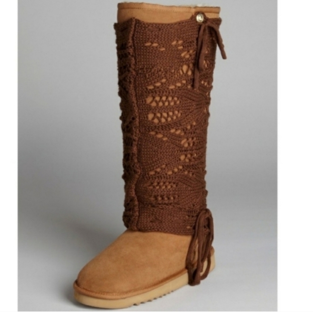 Austraila Lux Collective Harlet Boots Suede Knee High - Over The Knee Boots #194